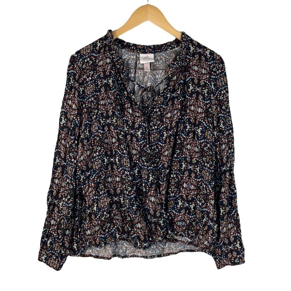 Knox Rose Women Long Sleeve Surplice Front Blouse
